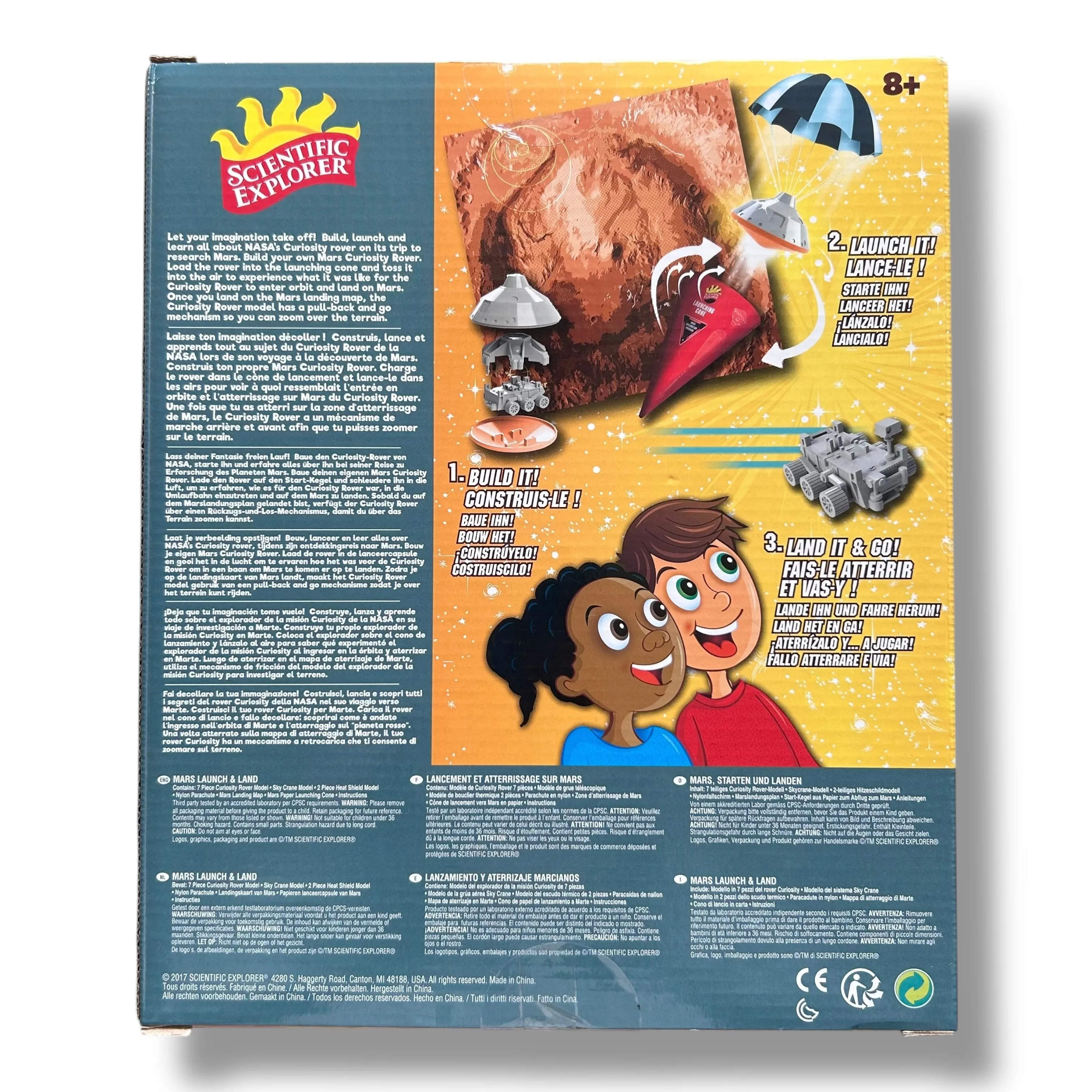 NEW! Scientific Explorer Mars Launch & Land Space Rover Building Kit