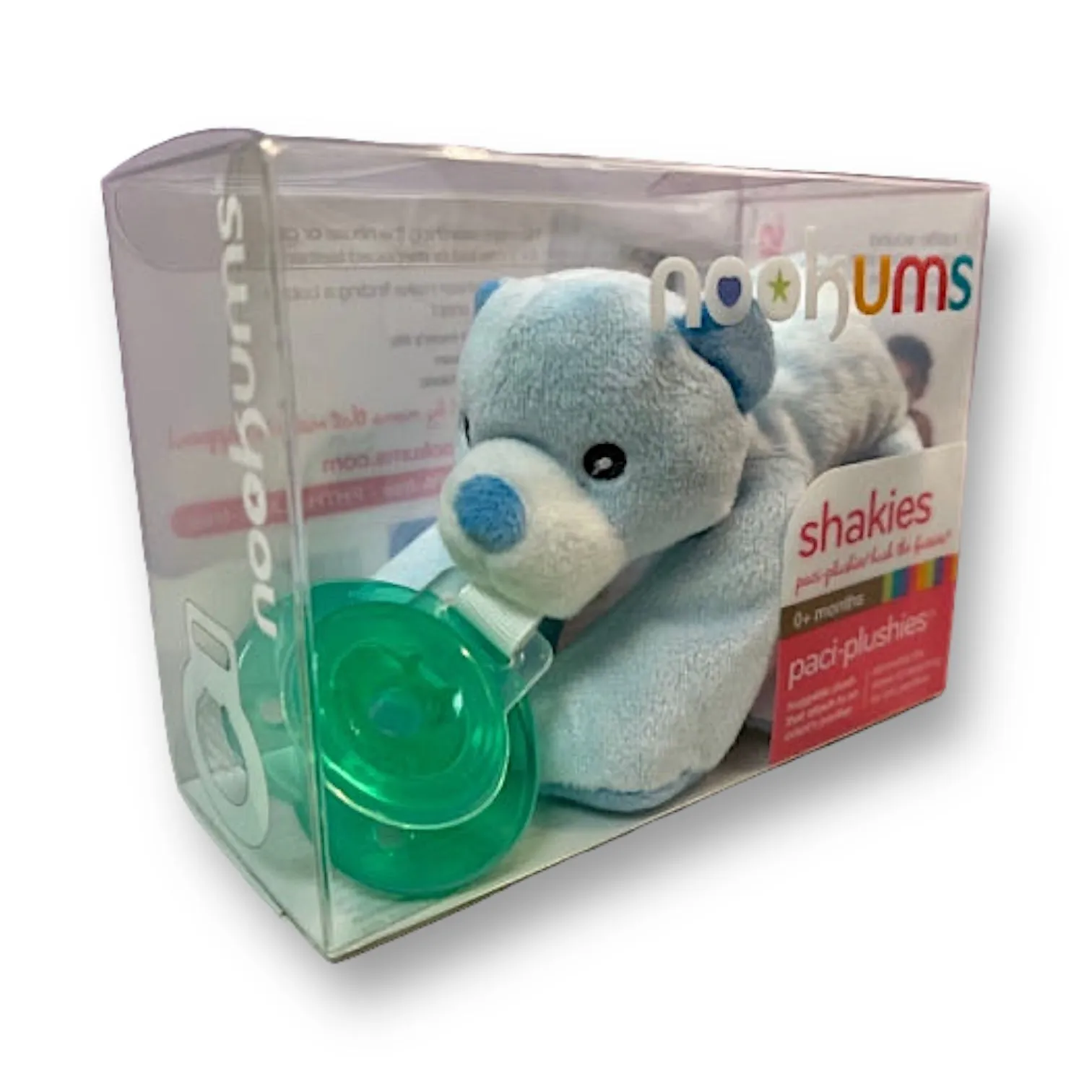 NEW! Set of 4 Nookums Paci-Plushies Buddies Plush Pacifier Clips Collection