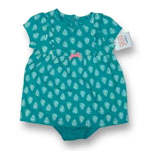 NEW! Toddler Girls Size 18 Months Short Sleeve Snap Bottom Dress