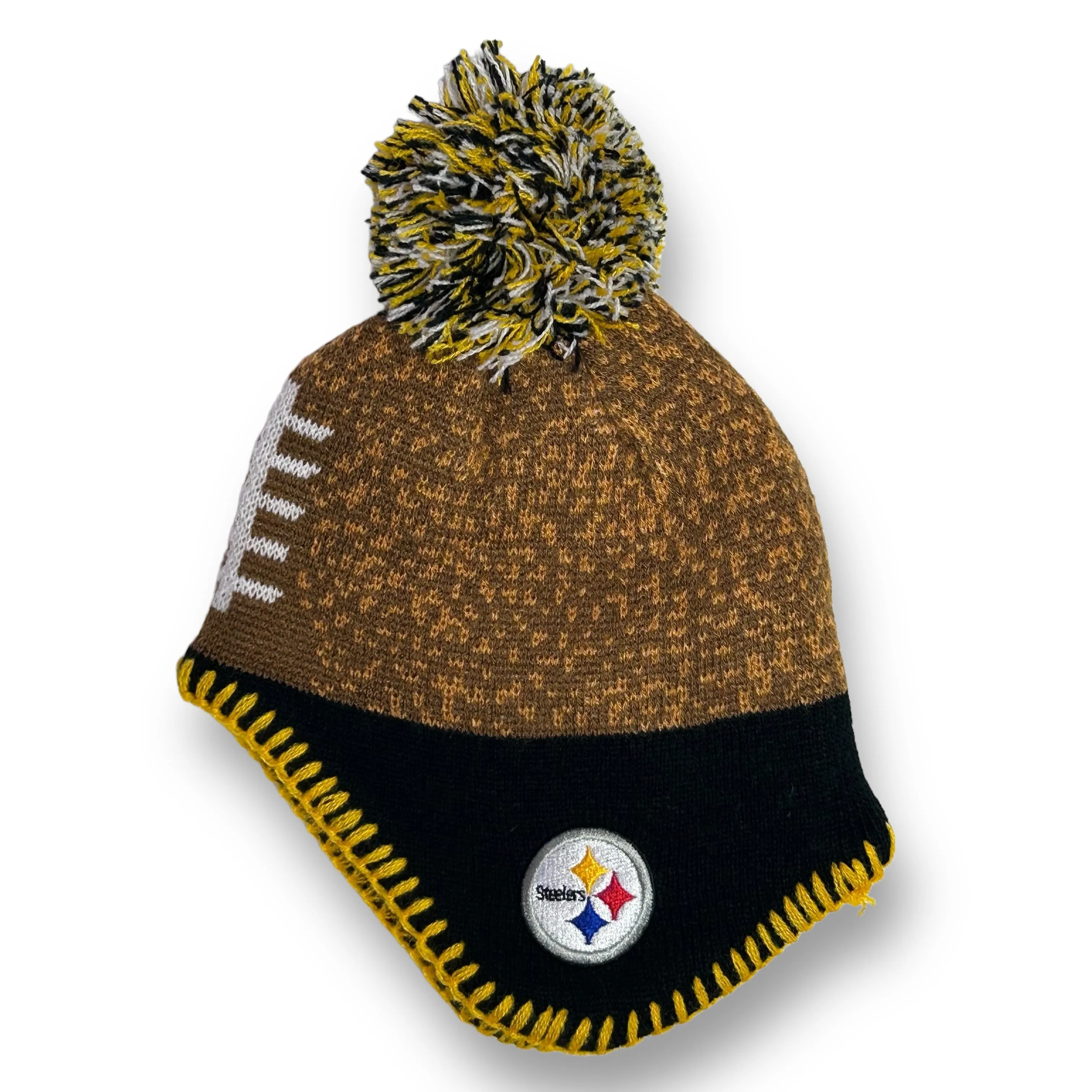 NFL Size Infant Black & Gold Embroidered Logo Pittsburgh Steelers Beanie