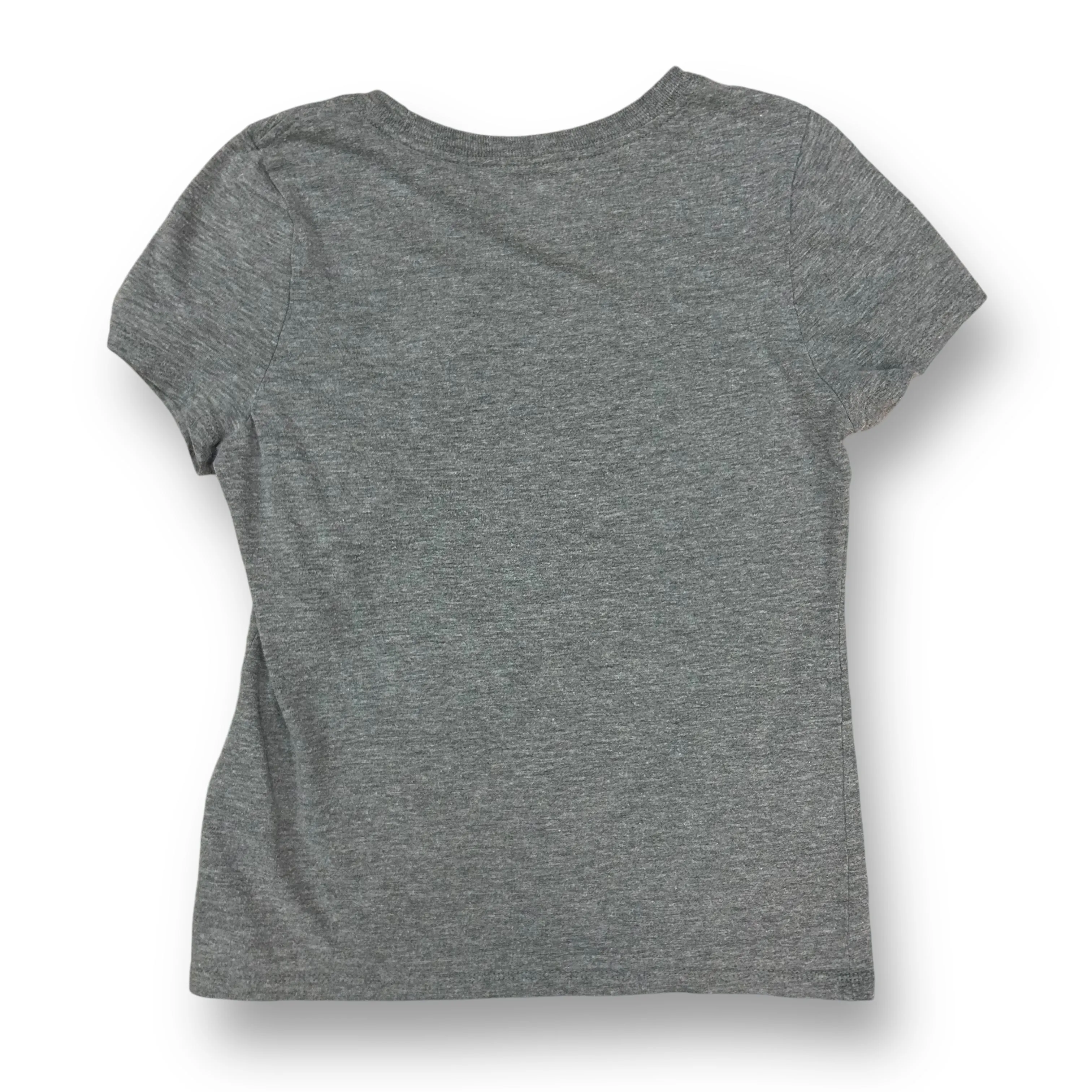 Nike Girls Size 7/8 YSM Gray Short Sleeve Athletic Tee