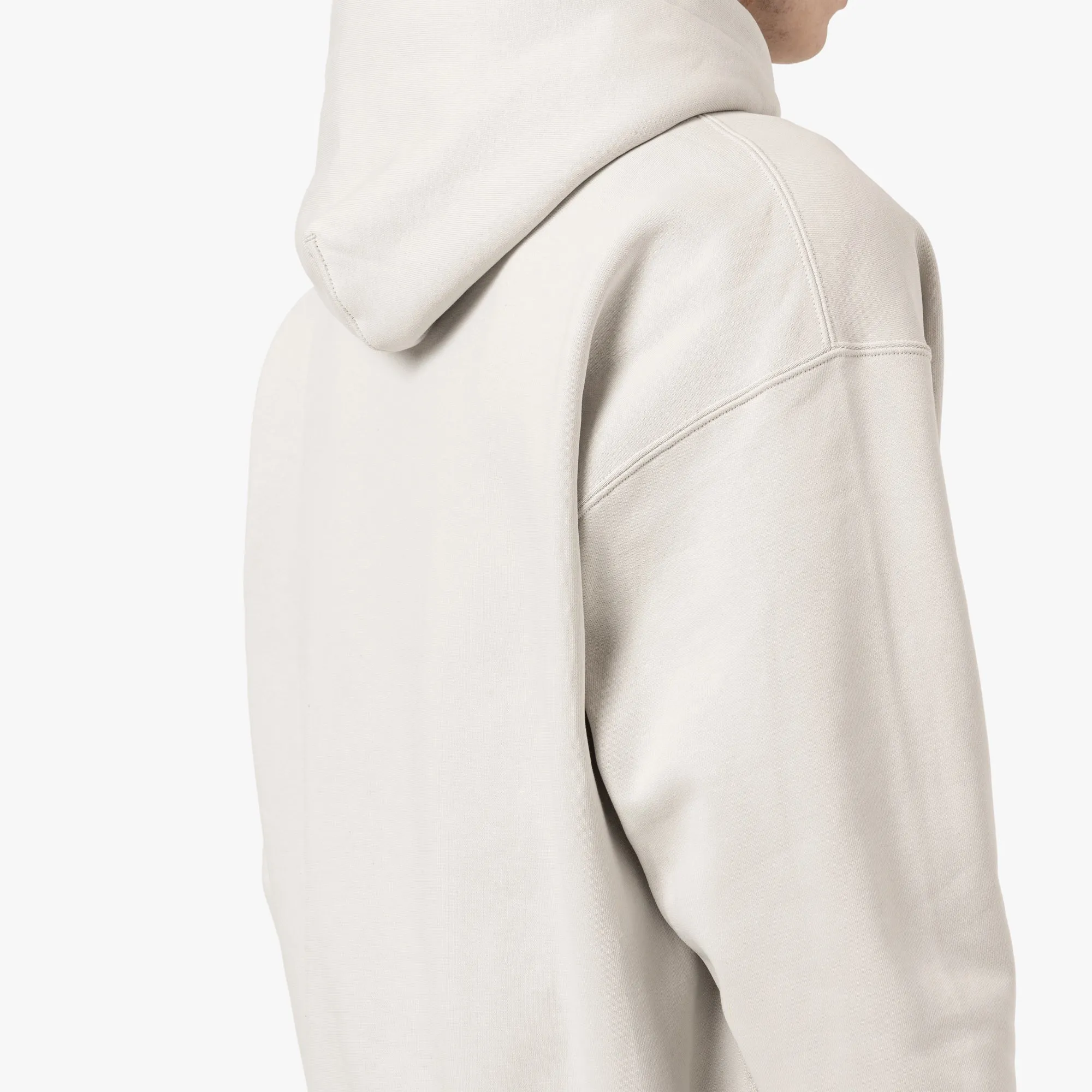 Nike Solo Swoosh Pullover Hoodie / Light Bone / White