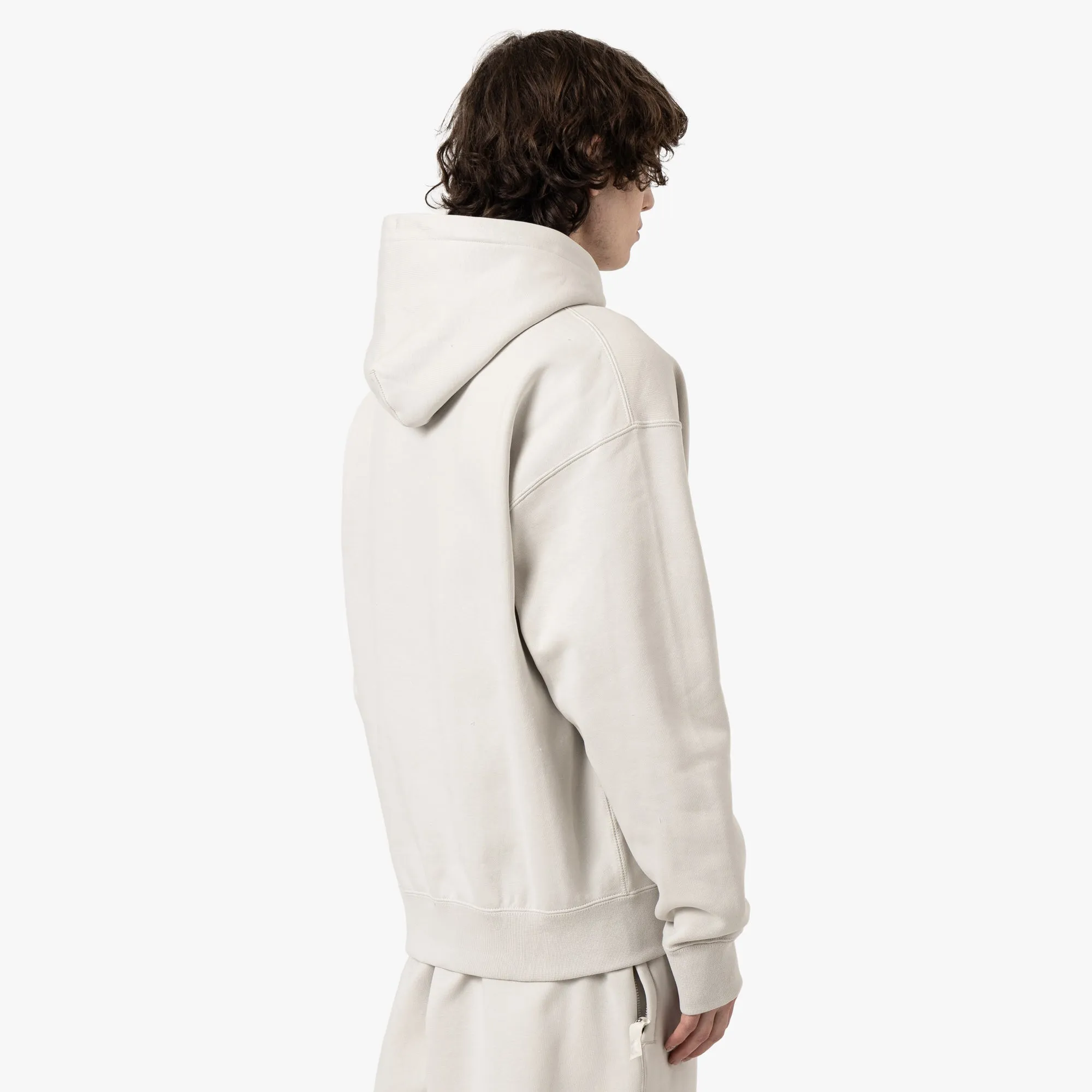 Nike Solo Swoosh Pullover Hoodie / Light Bone / White