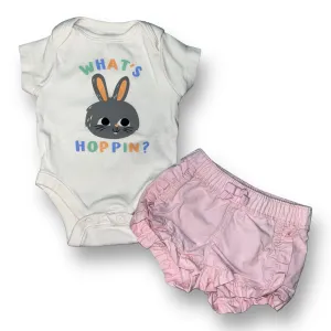 Old Navy Baby Girl Easter Outfit Size 0-3 Months Shorts and Romper Set