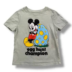 Old Navy Boys Size 4T Easter Shirt Mickey Mouse Egg Hunt Champion