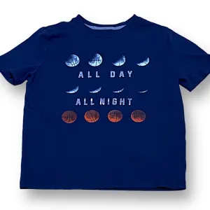 Old Navy Boys Size 8 Short Sleeve Tee Dark Blue Basketball T-Shirt