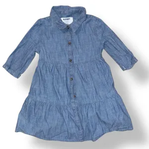 Old Navy Girls  Size 4T Long Sleeve Button Down Denim Dress