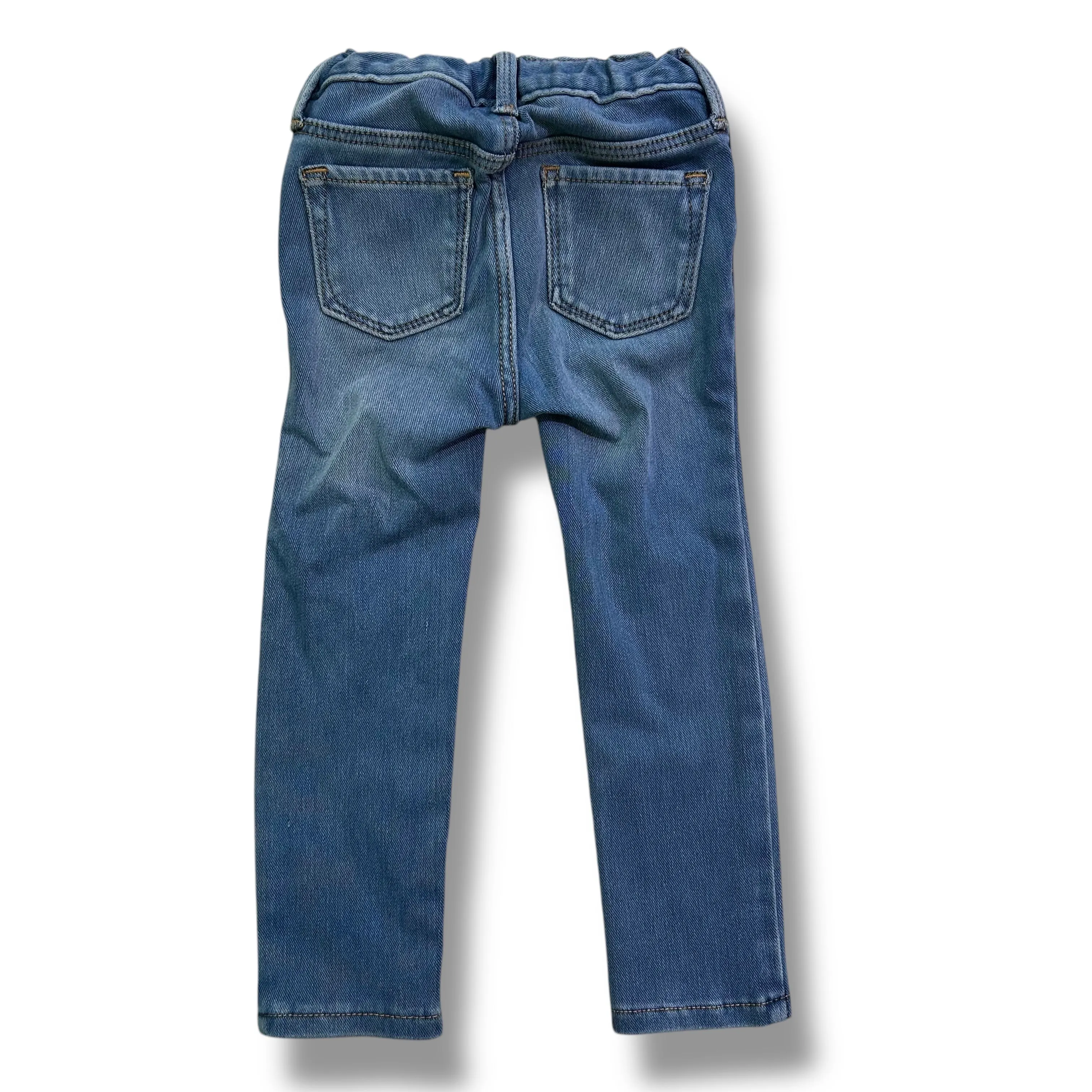 Old Navy Toddler Girl Size 3T Adjustable Waist Jeans Rockstar Denim Jegging
