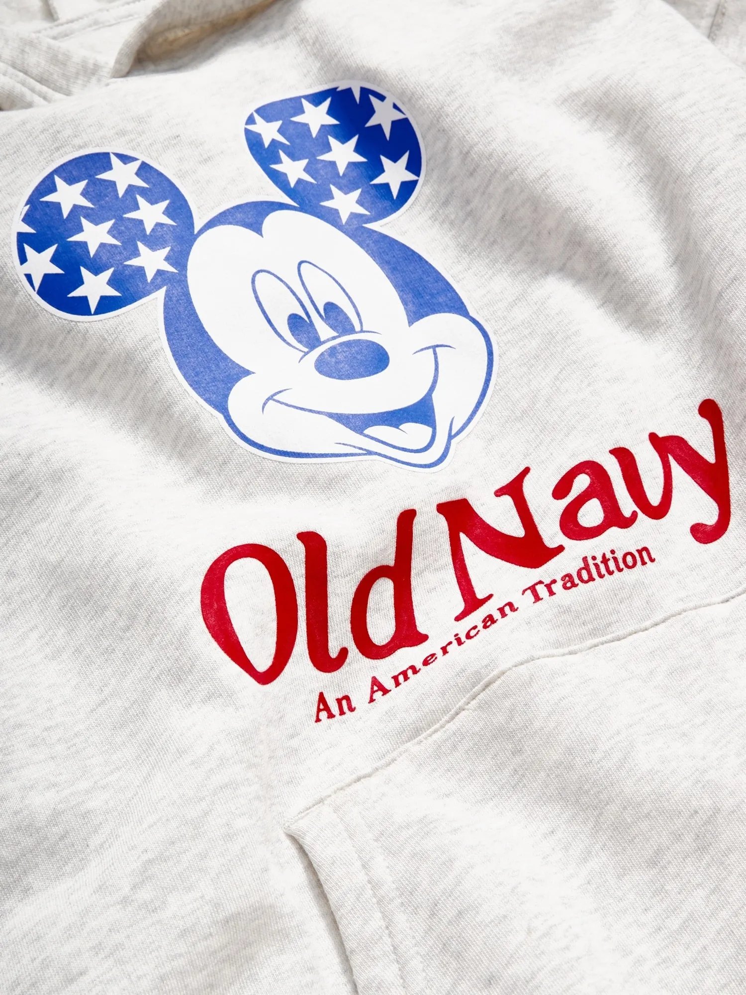 Old Navy x Disney Mickey Mouse Gender-Neutral Logo-Graphic Flag Hoodie for Kids