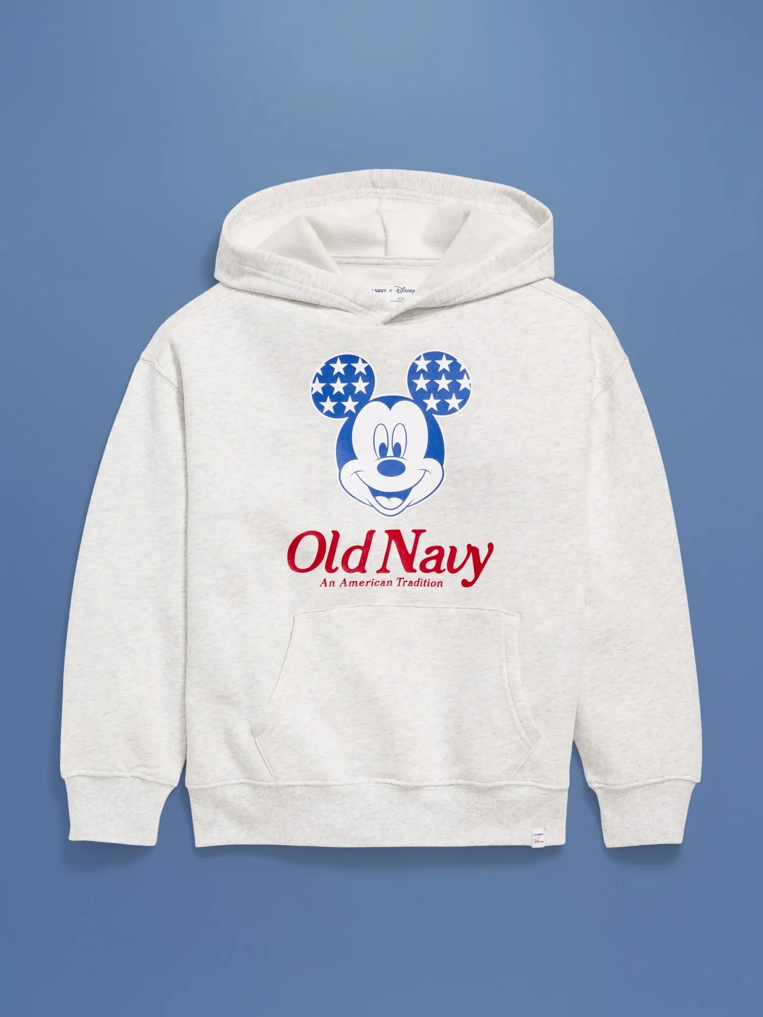 Old Navy x Disney Mickey Mouse Gender-Neutral Logo-Graphic Flag Hoodie for Kids