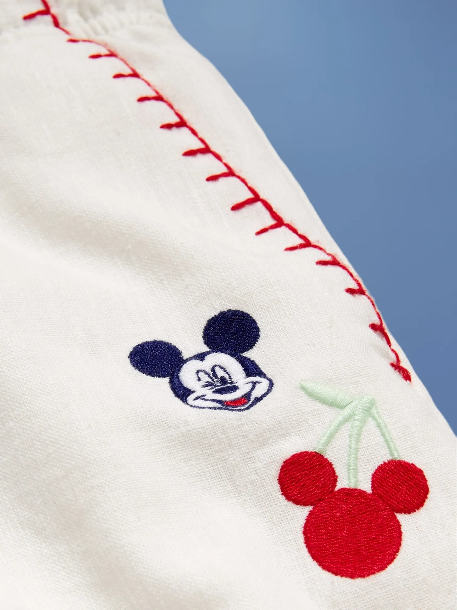 Old Navy x Disney Mickey Mouse Knee Length Linen-Blend Shorts for Boys
