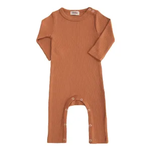 Orange Terracotta LS Modal Romper