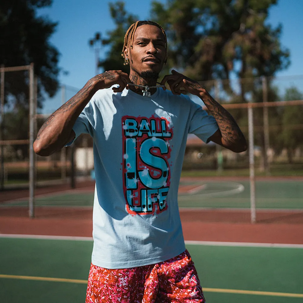 Original Metal Tee in Light Blue Ballislife