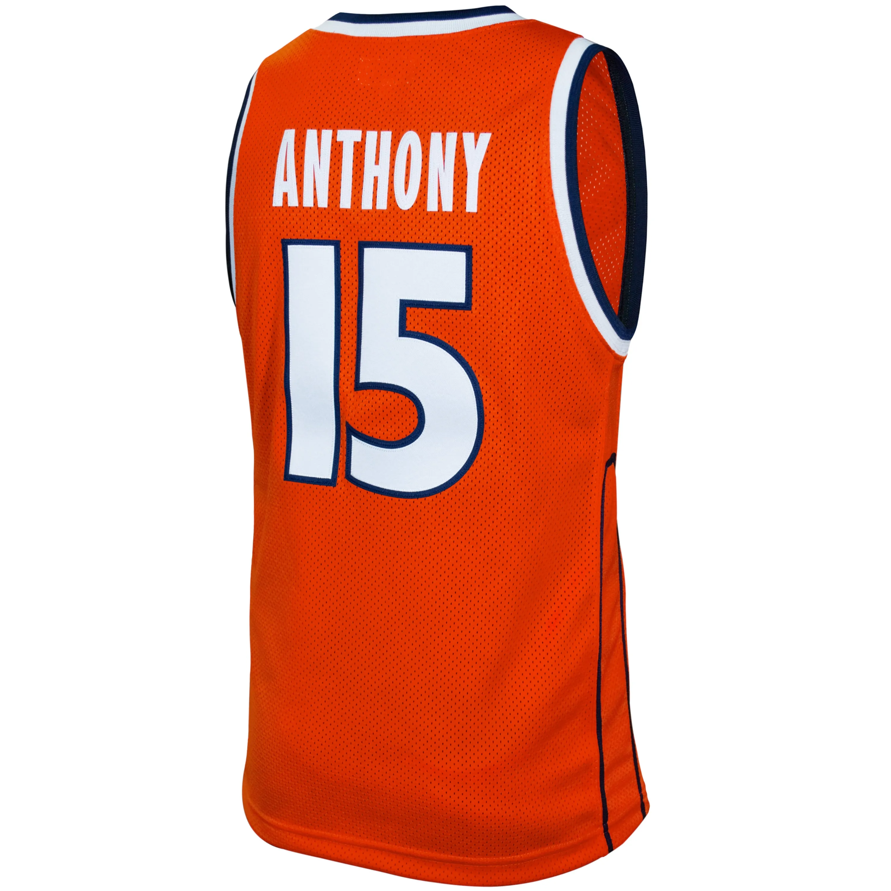 Original Retro Brand NCAA Men's Syracuse Orange #15 Carmelo Anthony Tackle Twill Jersey, Orange
