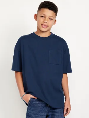 Oversized Short-Sleeve Pocket T-Shirt for Boys