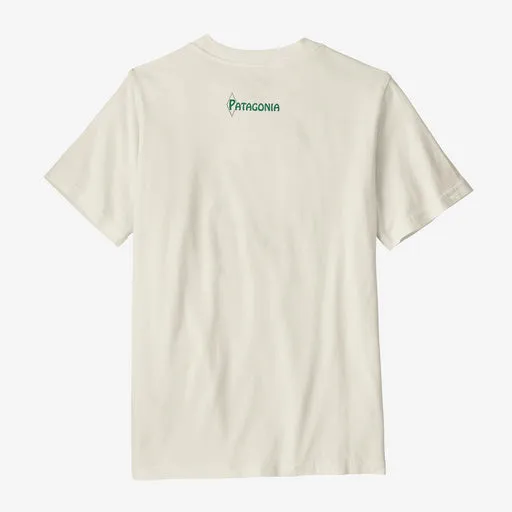 Patagonia Kids' Graphic T-Shirt - Water People Gator: Birch White