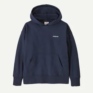 Patagonia Kids' Hoody Sweatshirt - P-6 Logo: New Navy