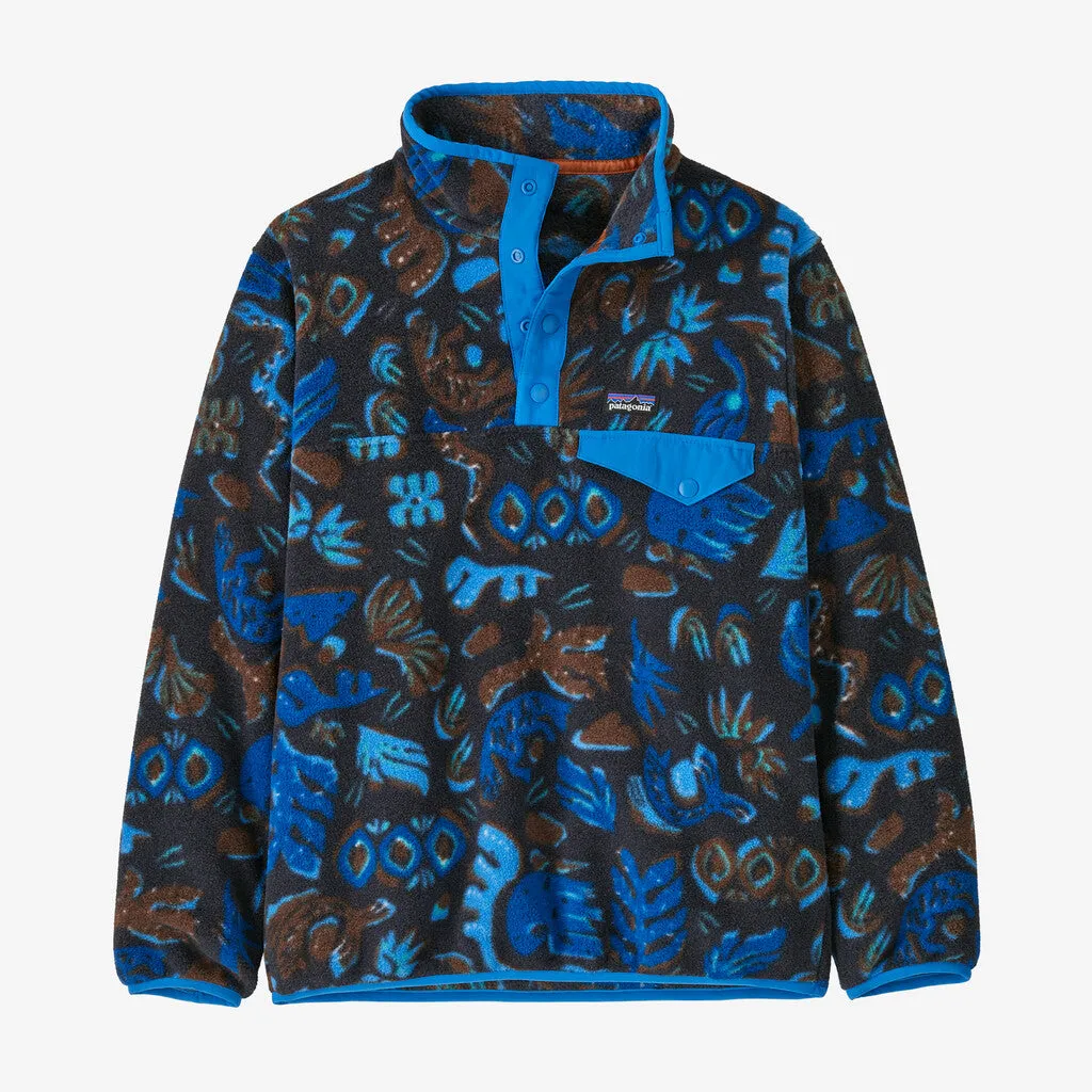 Patagonia Kids' Lightweight Synchilla Snap-T Fleece Pullover - Across Oceans: Pitch Blue