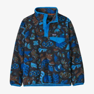 Patagonia Kids' Lightweight Synchilla Snap-T Fleece Pullover - Across Oceans: Pitch Blue