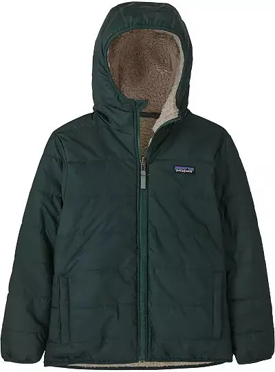 Patagonia Kids' Reversible Ready Freddy Hoody - Northern Green