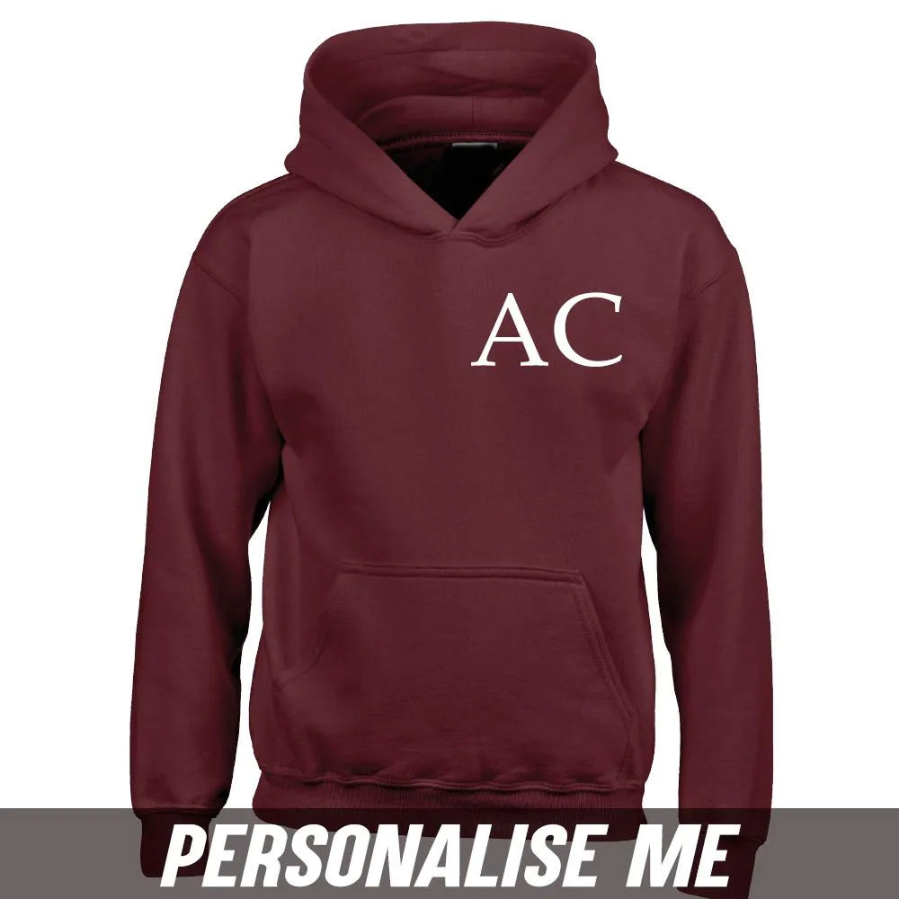 Personalised Initial Junior Hoodie 00 (MRK X)