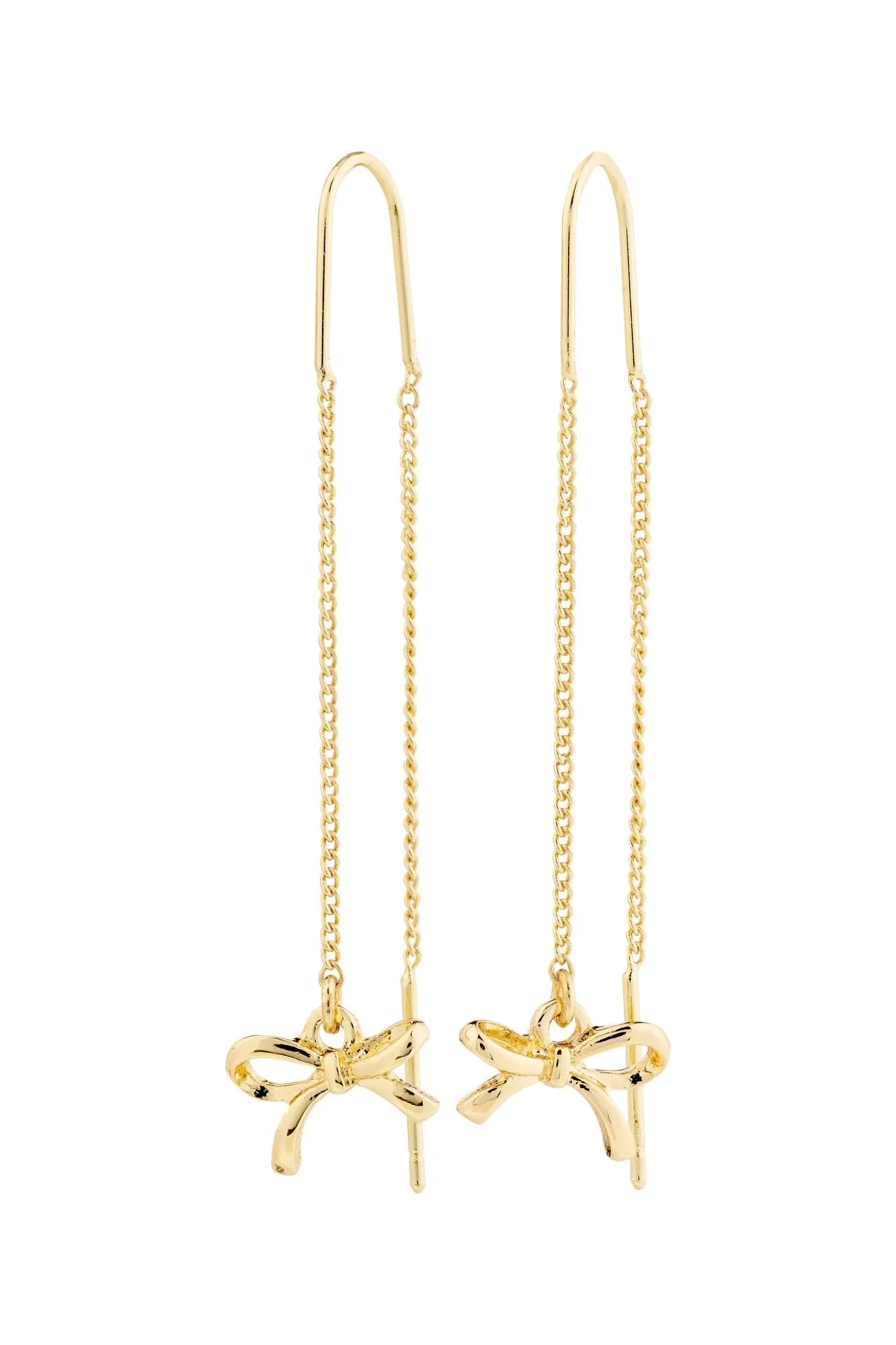 Pilgrim Lysandra Recycled Chain Earrings Gold