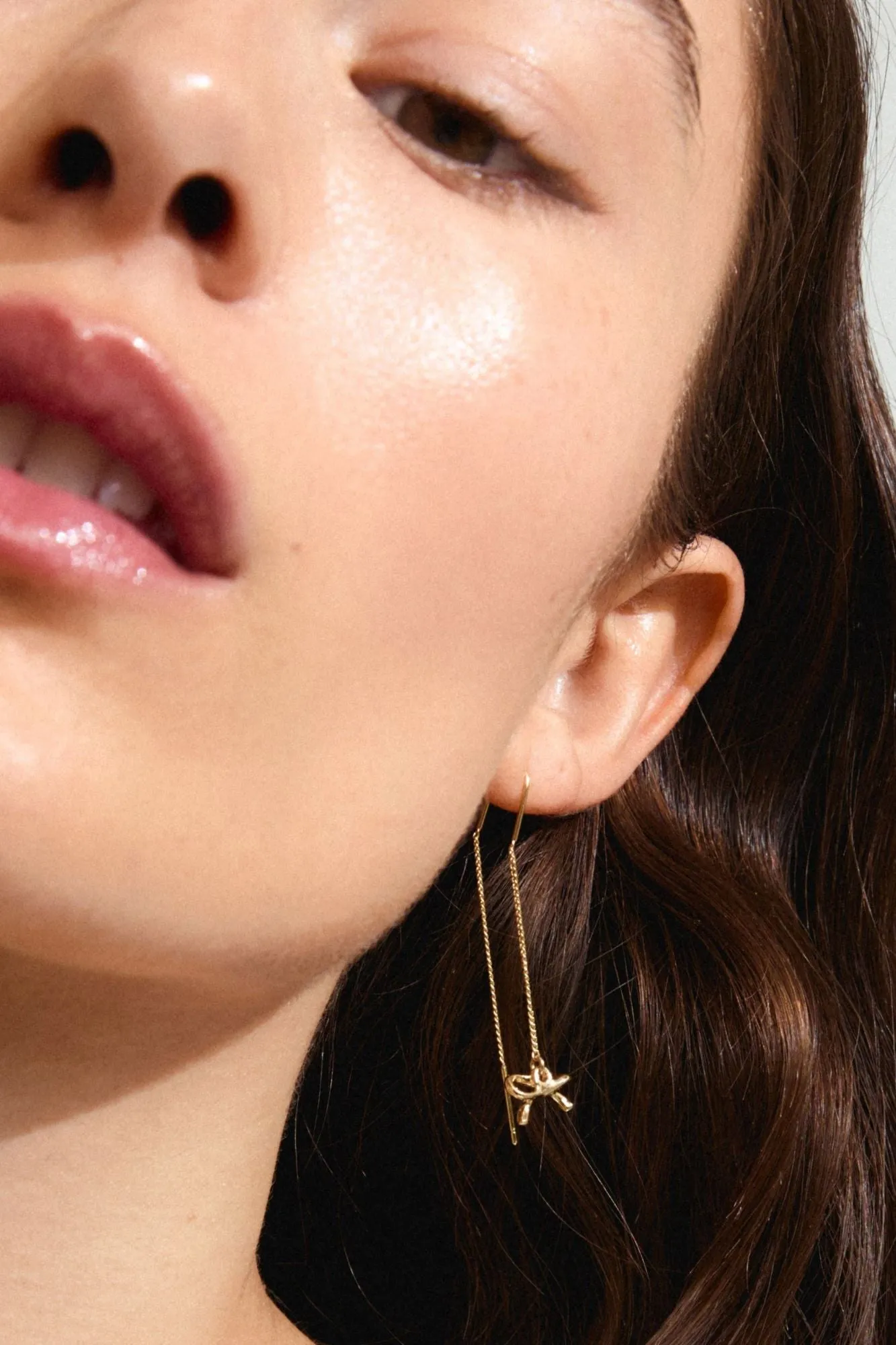 Pilgrim Lysandra Recycled Chain Earrings Gold