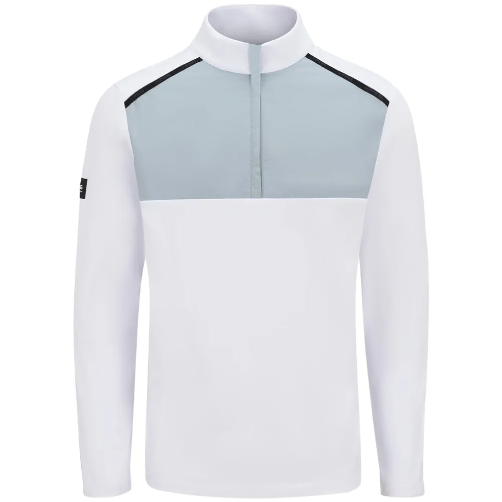 Ping Keeton 1/2 Zip Mid Layer  - White/Pearl Grey