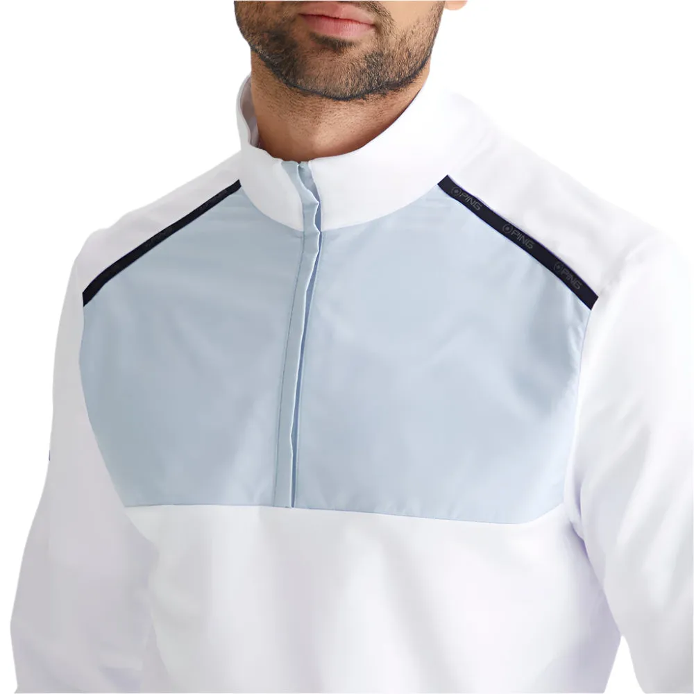 Ping Keeton 1/2 Zip Mid Layer  - White/Pearl Grey