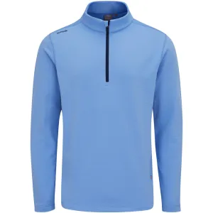 Ping Rhodri Mid-Layer 1/2 Zip Pullover  - Cornflower Blue/Navy