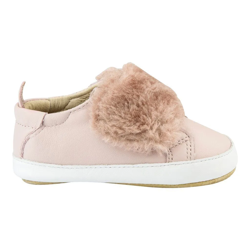 Pink Bambini Fur Sneakers