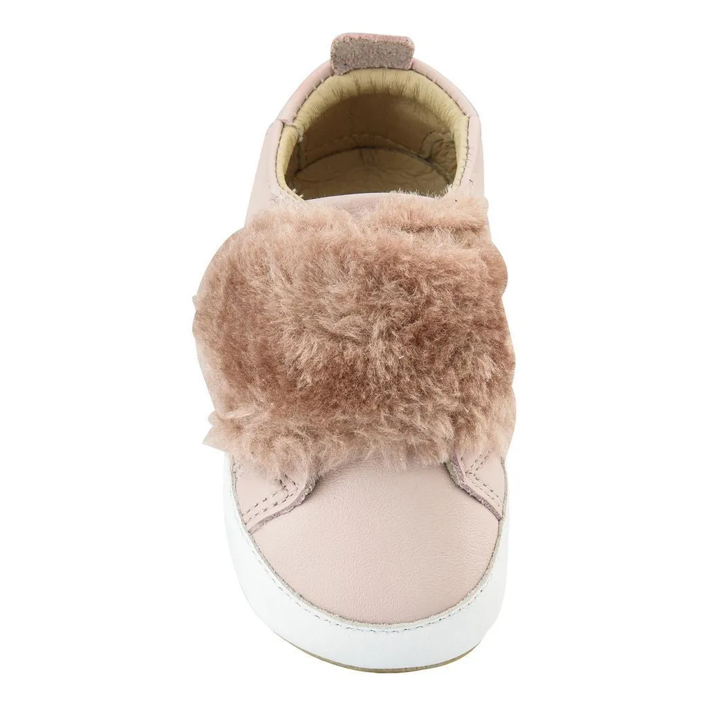 Pink Bambini Fur Sneakers