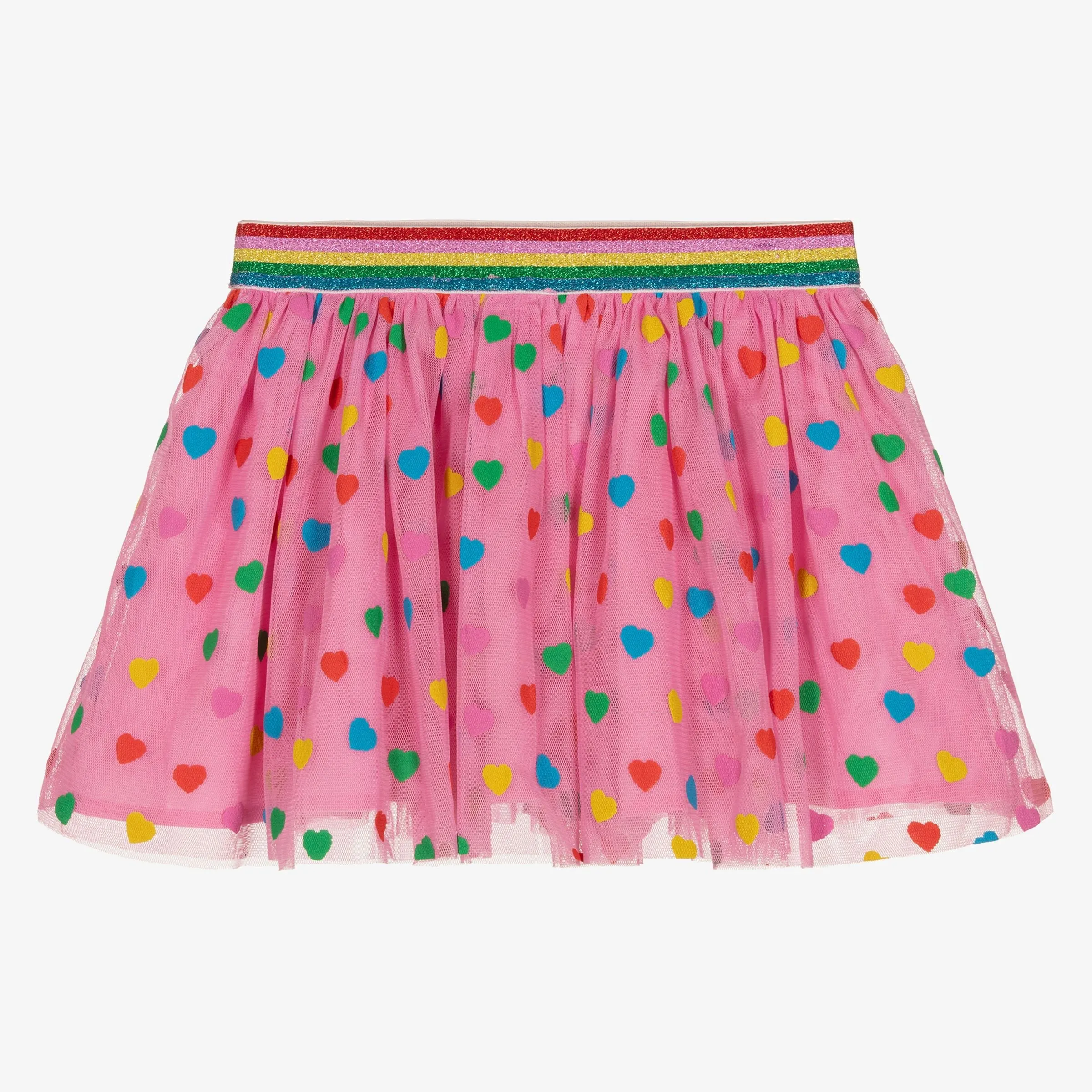 Pink Party Hearts Tulle Skirt