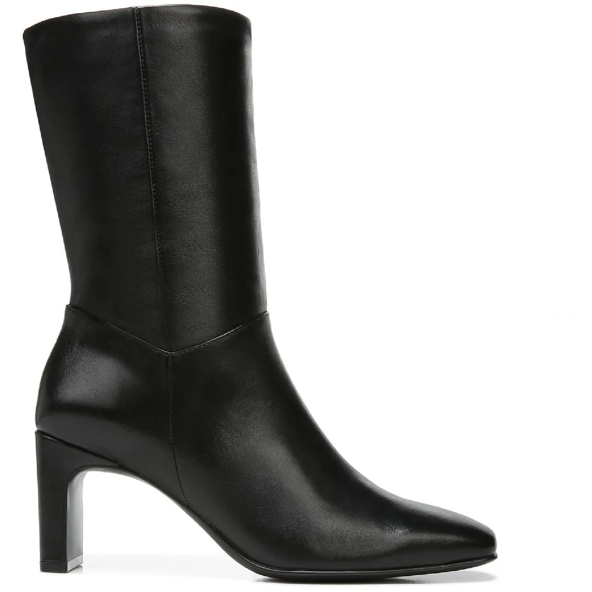 Platt Womens Zipper Square Toe Mid-Calf Boots