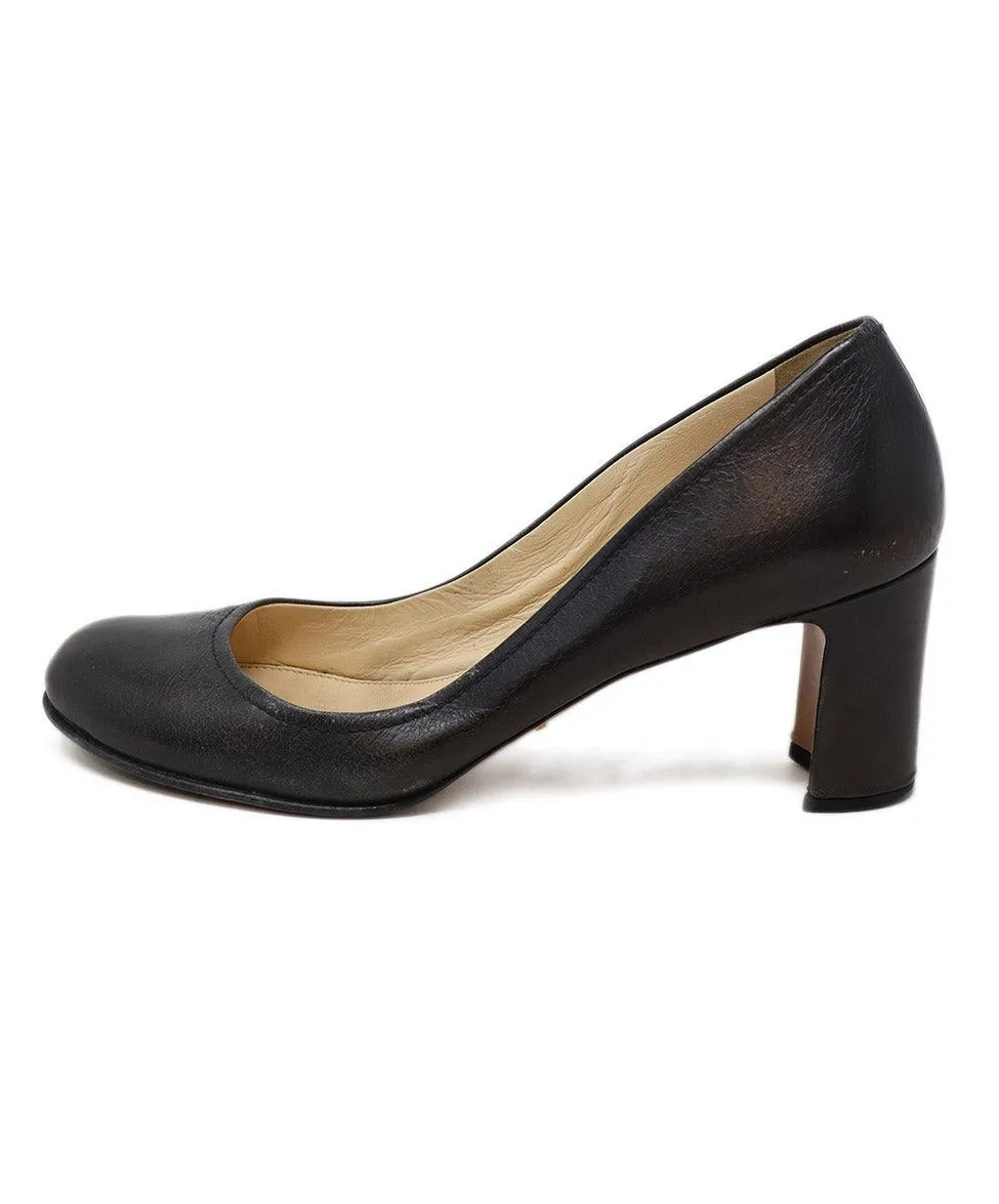 Prada Brown Leather Heels sz 7