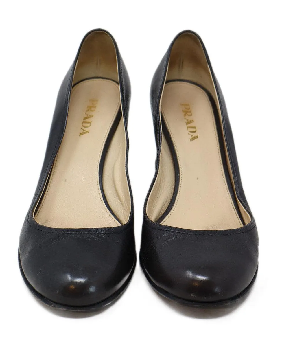 Prada Brown Leather Heels sz 7