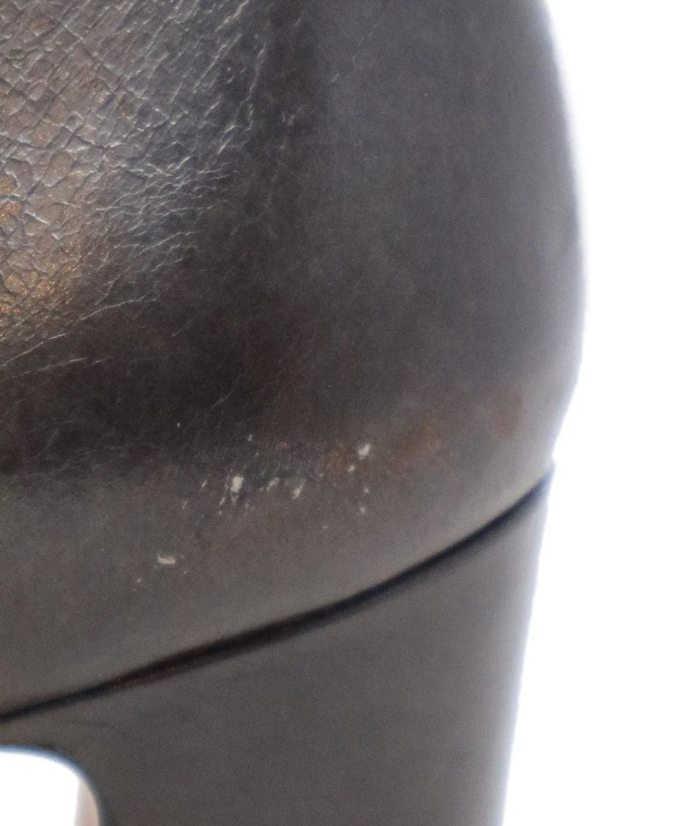 Prada Brown Leather Heels sz 7