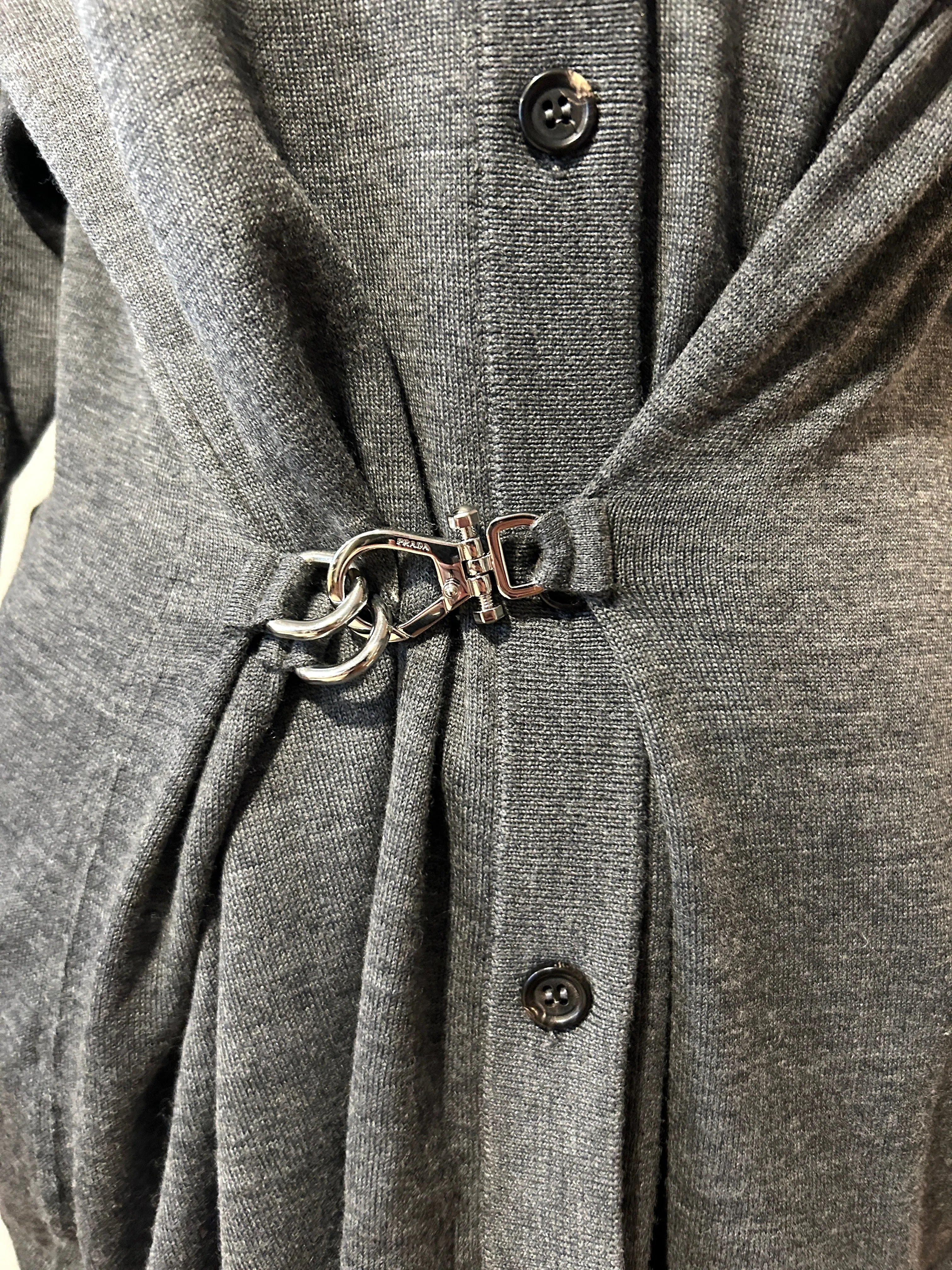 Prada Grey Cardigan Size 42/10