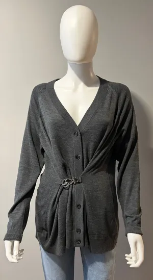 Prada Grey Cardigan Size 42/10