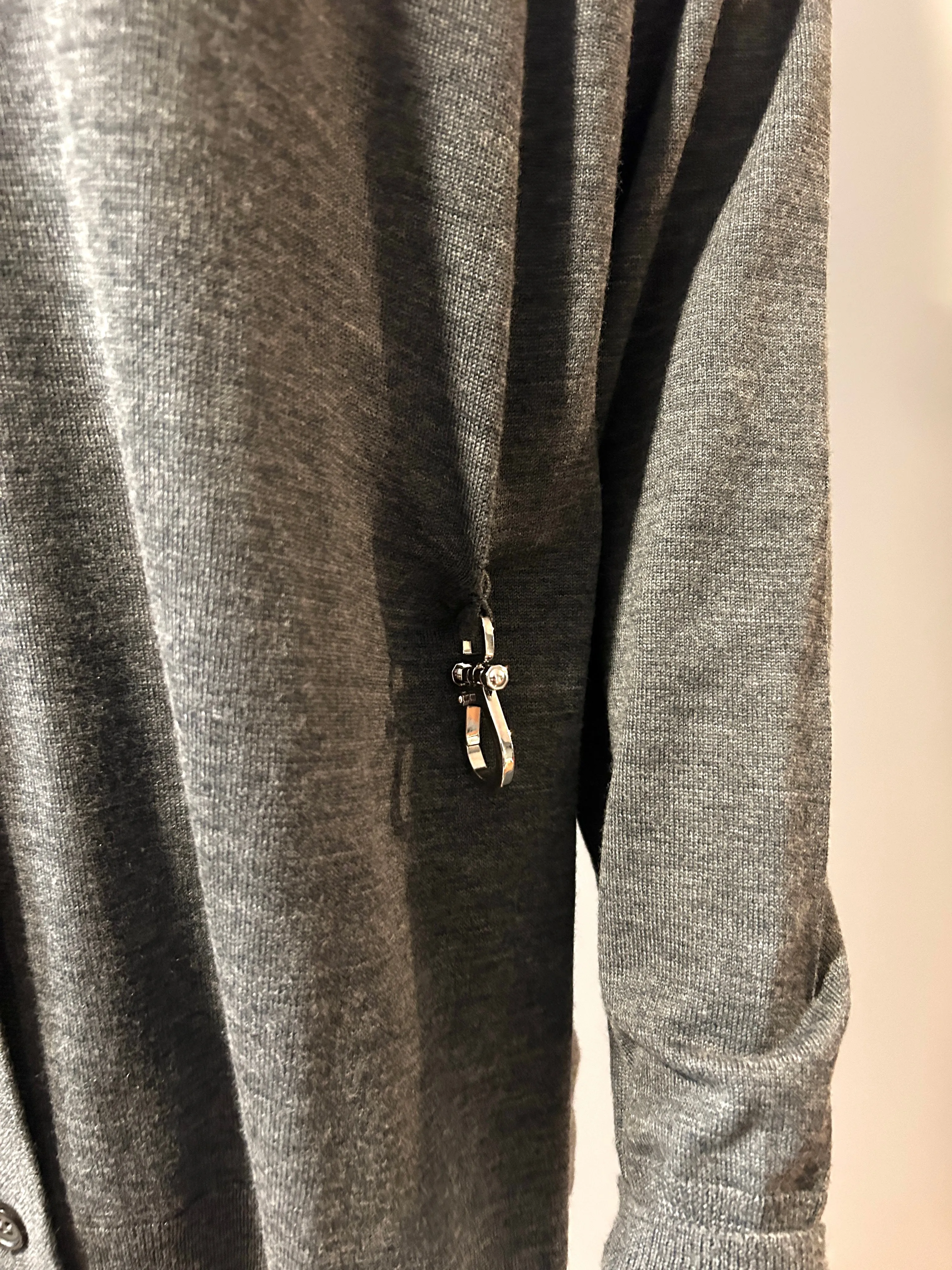 Prada Grey Cardigan Size 42/10