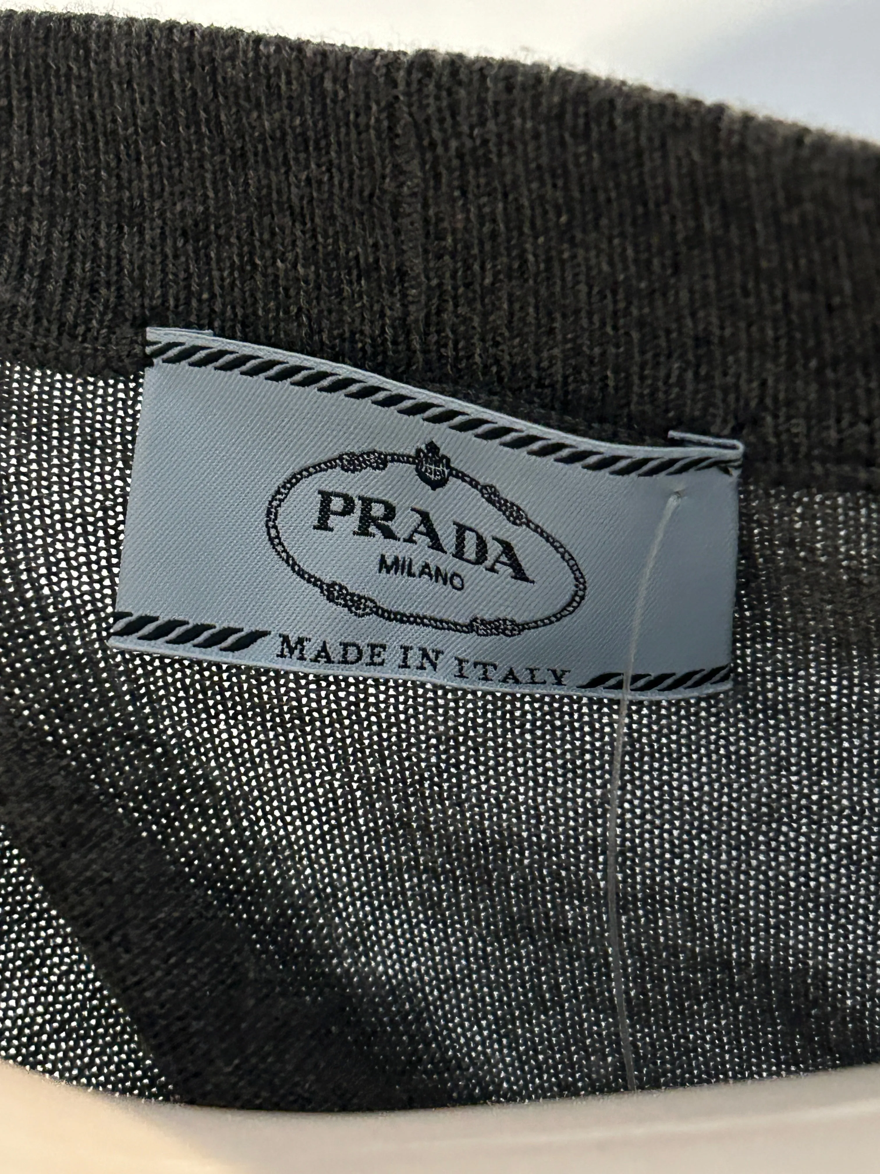 Prada Grey Cardigan Size 42/10