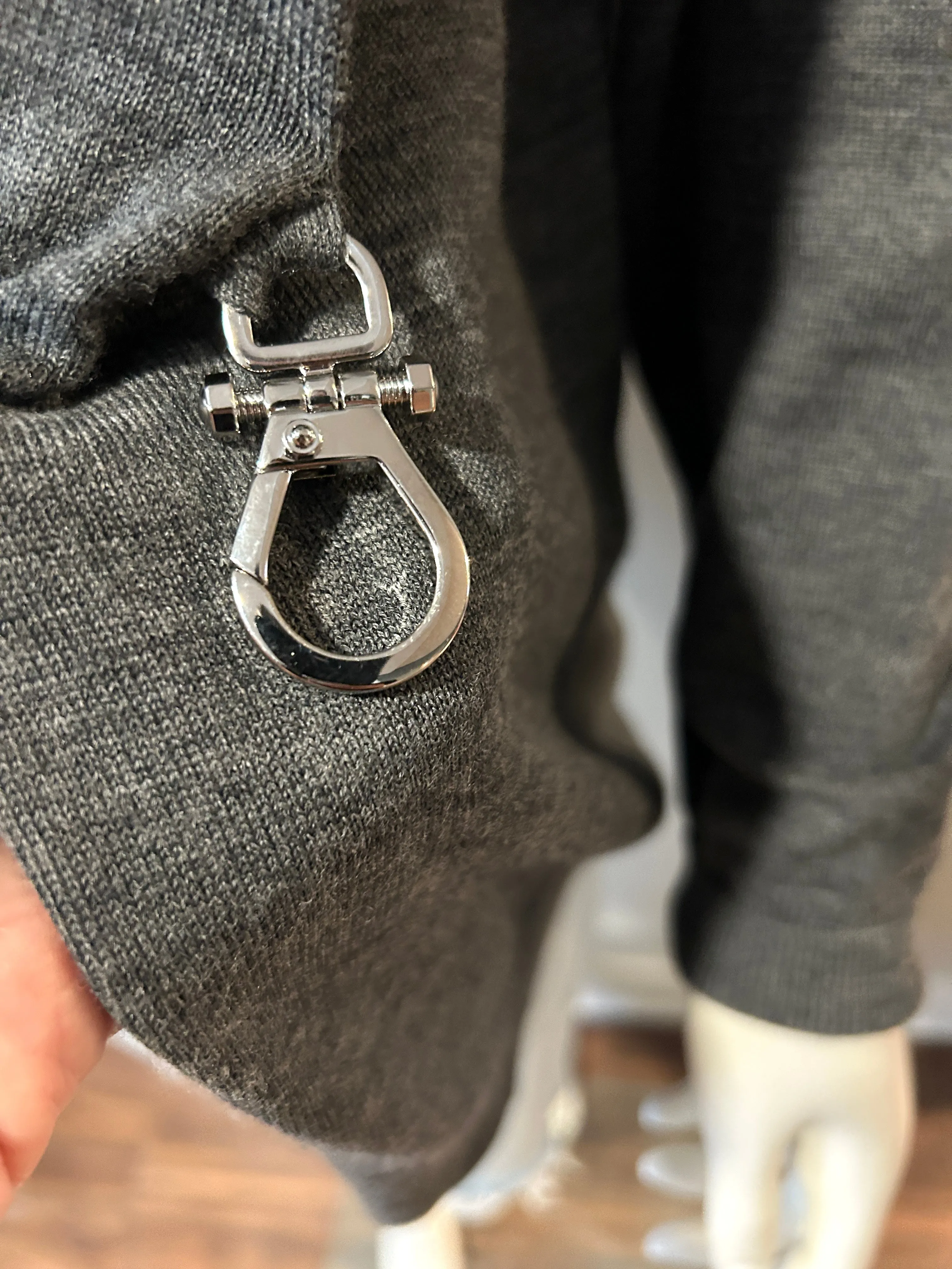 Prada Grey Cardigan Size 42/10