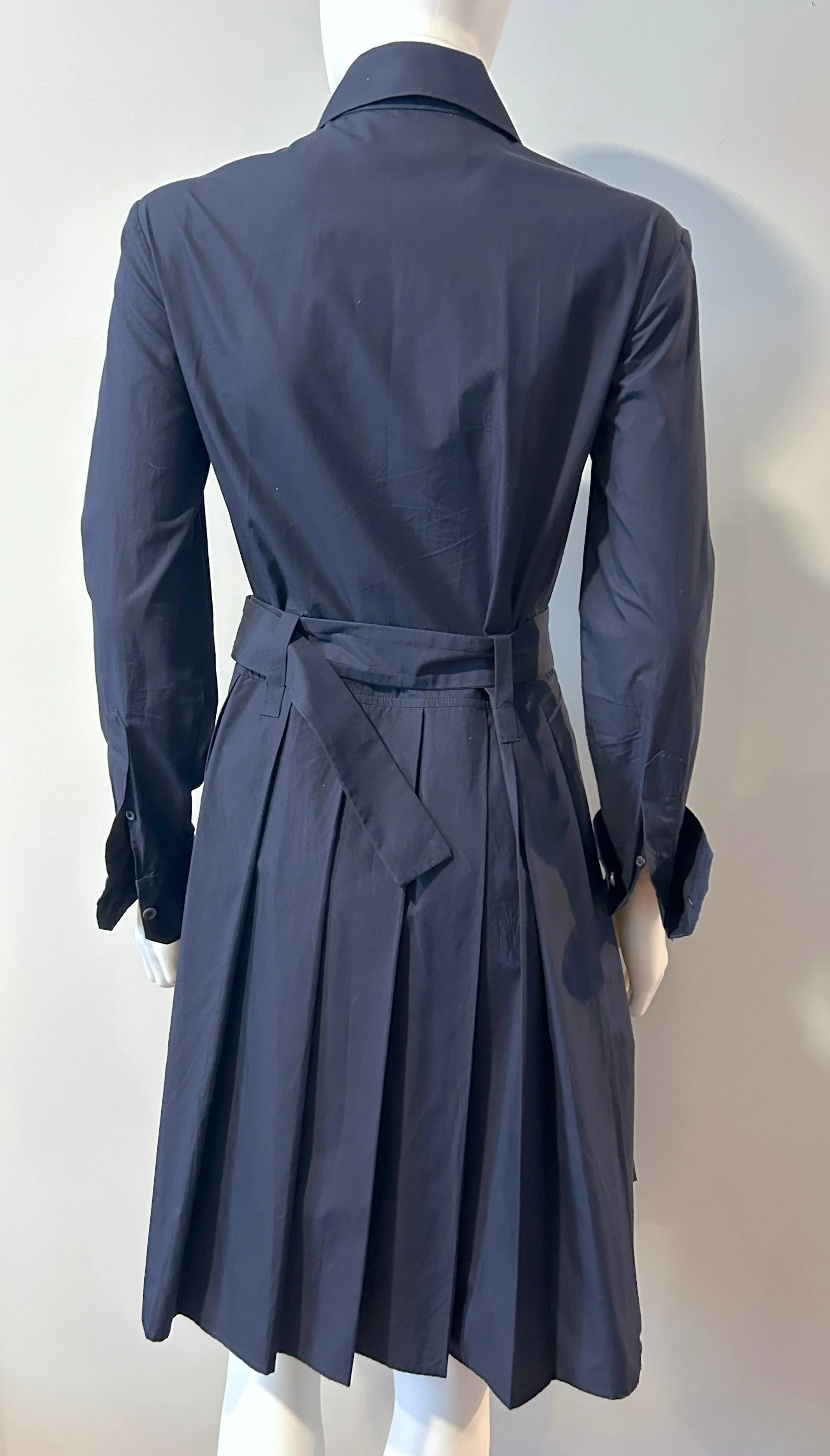 Prada Navy Ruffle Dress Size 38