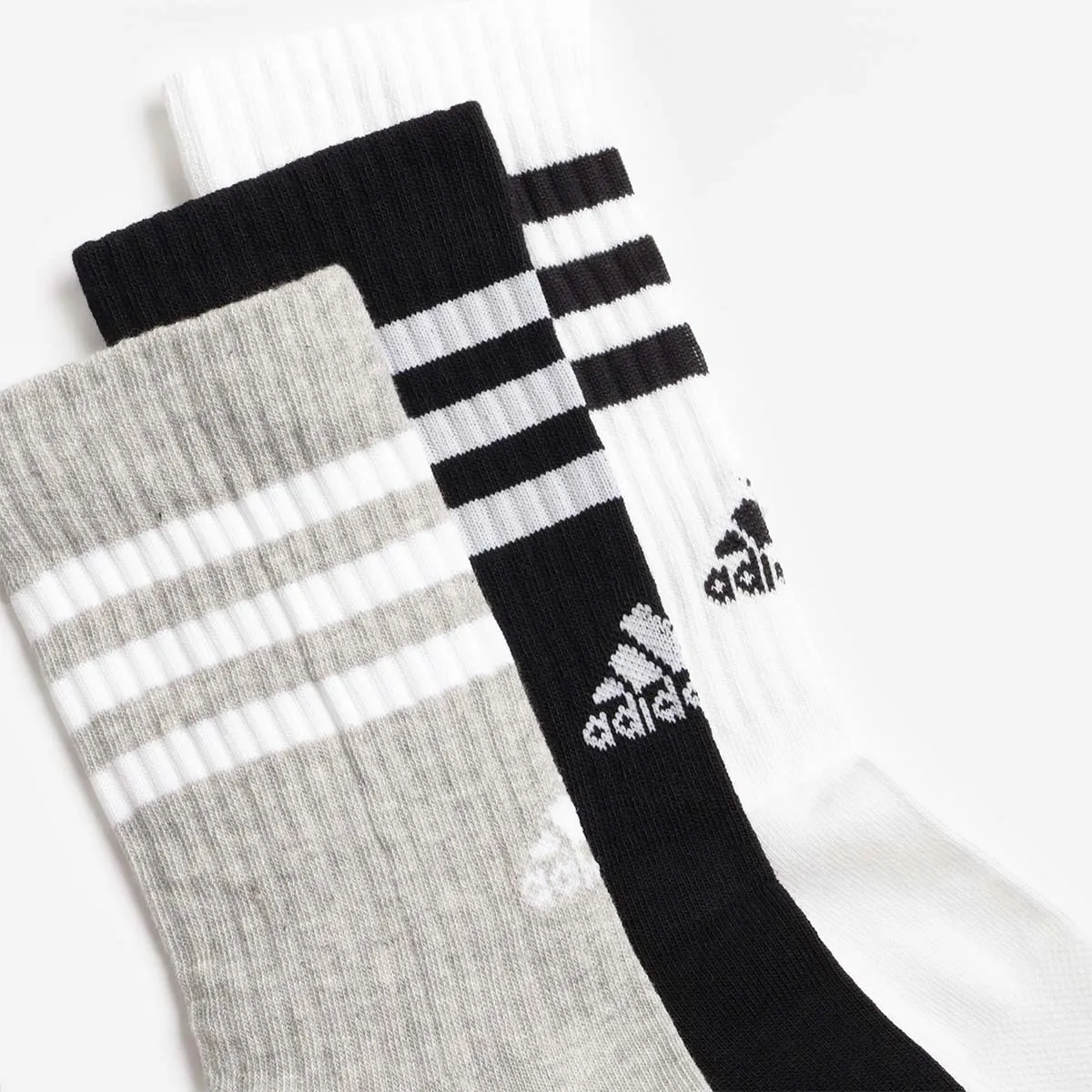 Premium Quality Adidas Originals 3-Stripes Cushioned Crew Socks 3 Pairs  Almost Sold Out!