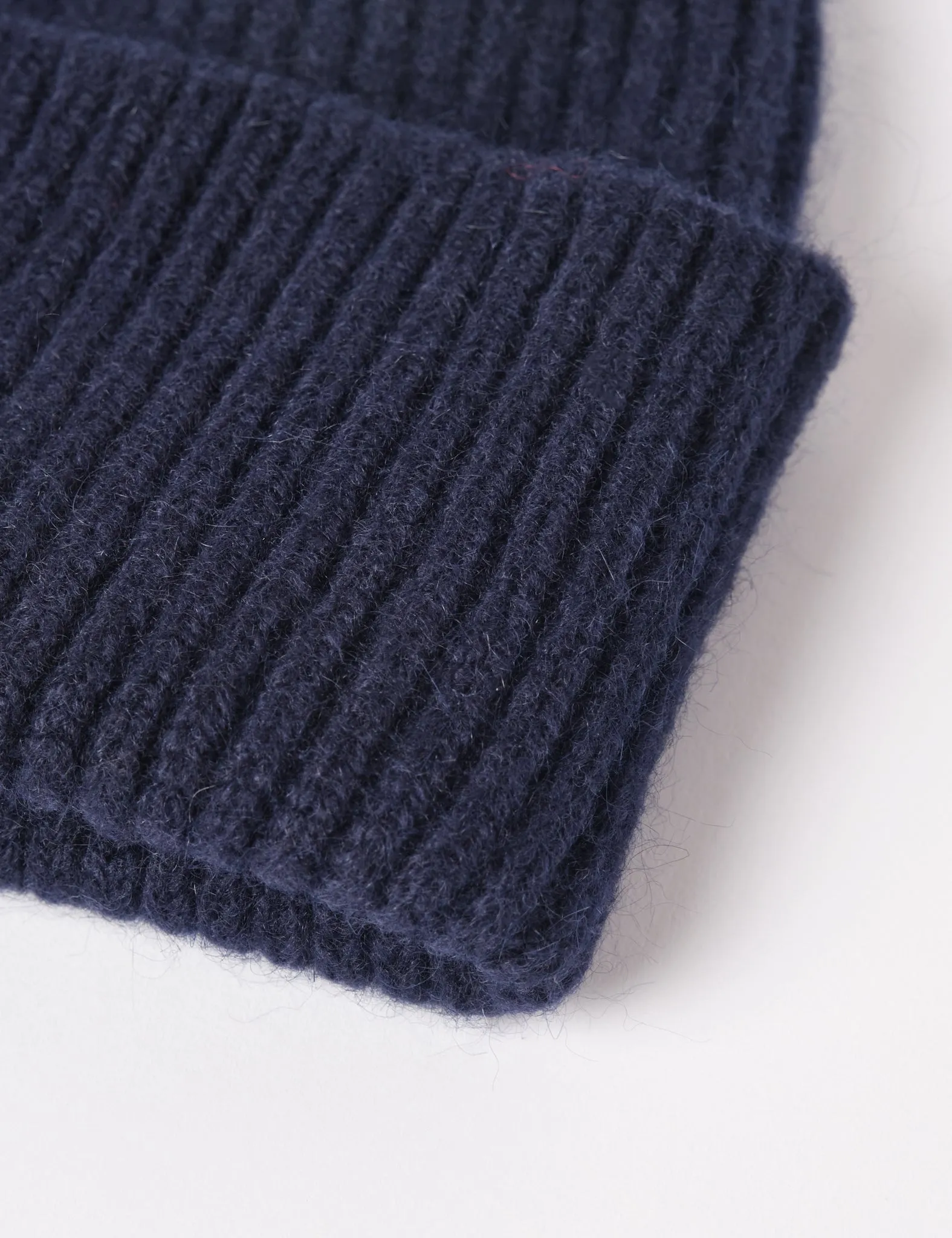 Premium Quality Bhode Hawick Geelongora Beanie Hat (Knitted in Scotland) - Navy Blue  Today Only!