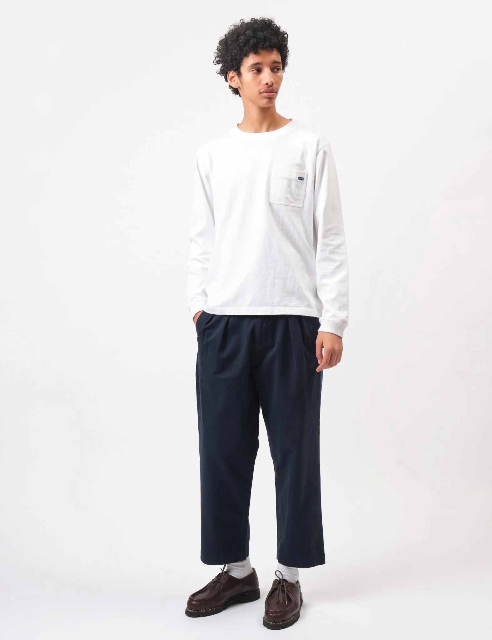 Premium Quality Bhode Two Pleat Pant - Midnight Navy Blue  Today Only!