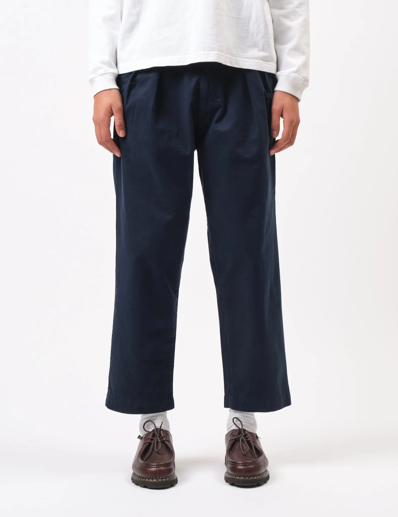 Premium Quality Bhode Two Pleat Pant - Midnight Navy Blue  Today Only!