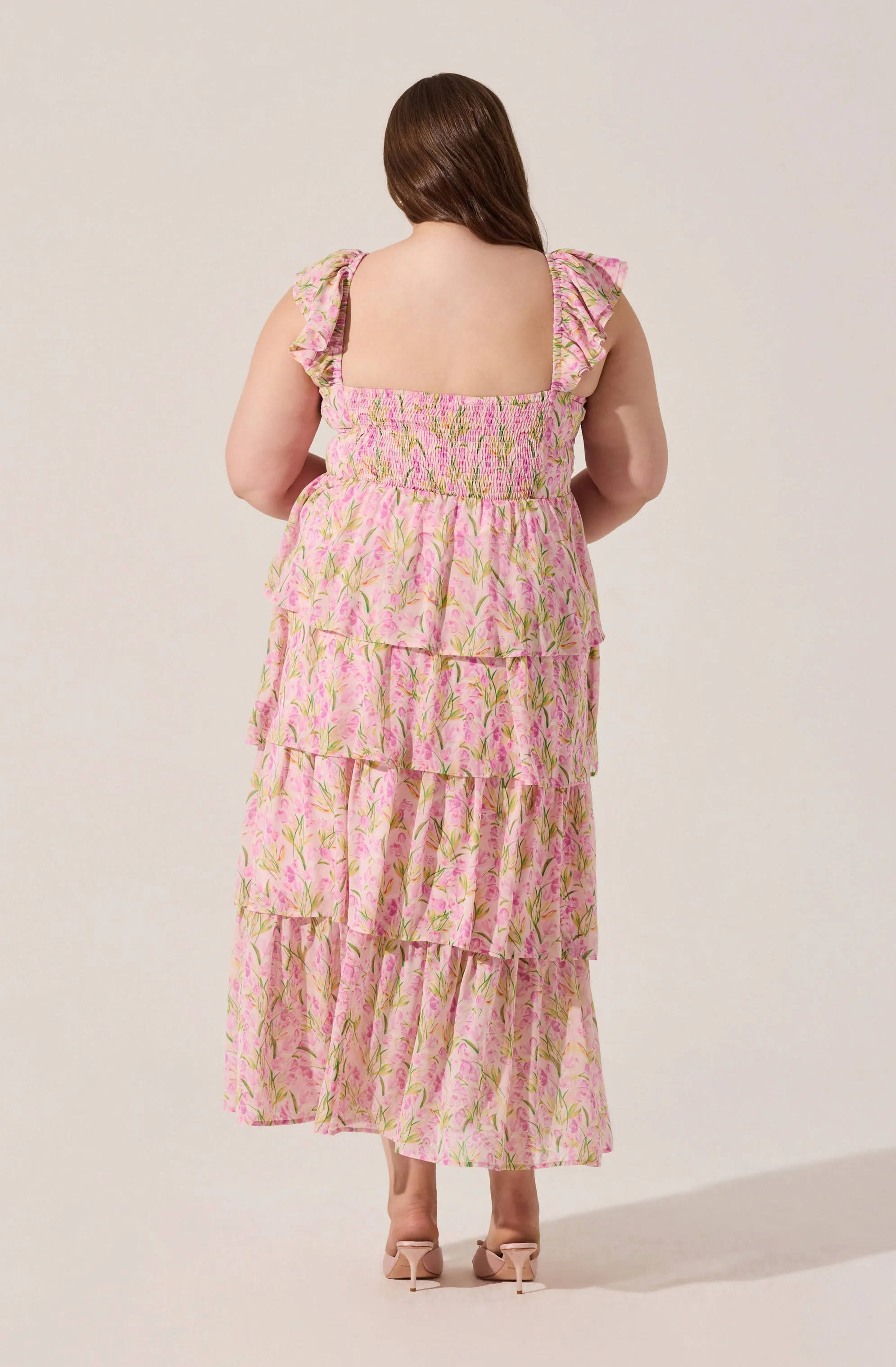 Premium Quality Midsummer Floral Tiered Maxi Dress  Almost Gone!
