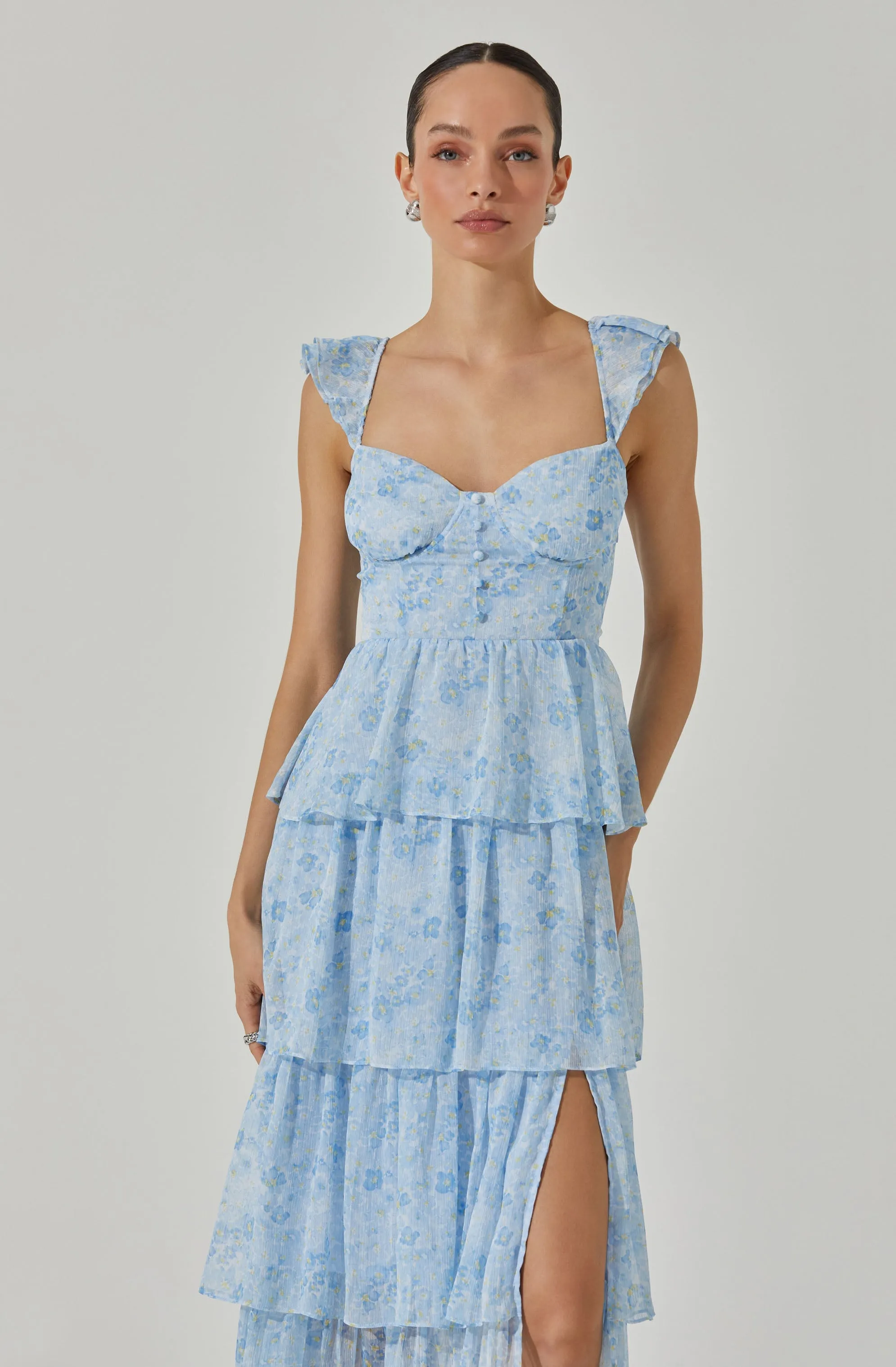 Premium Quality Midsummer Floral Tiered Maxi Dress  Almost Gone!