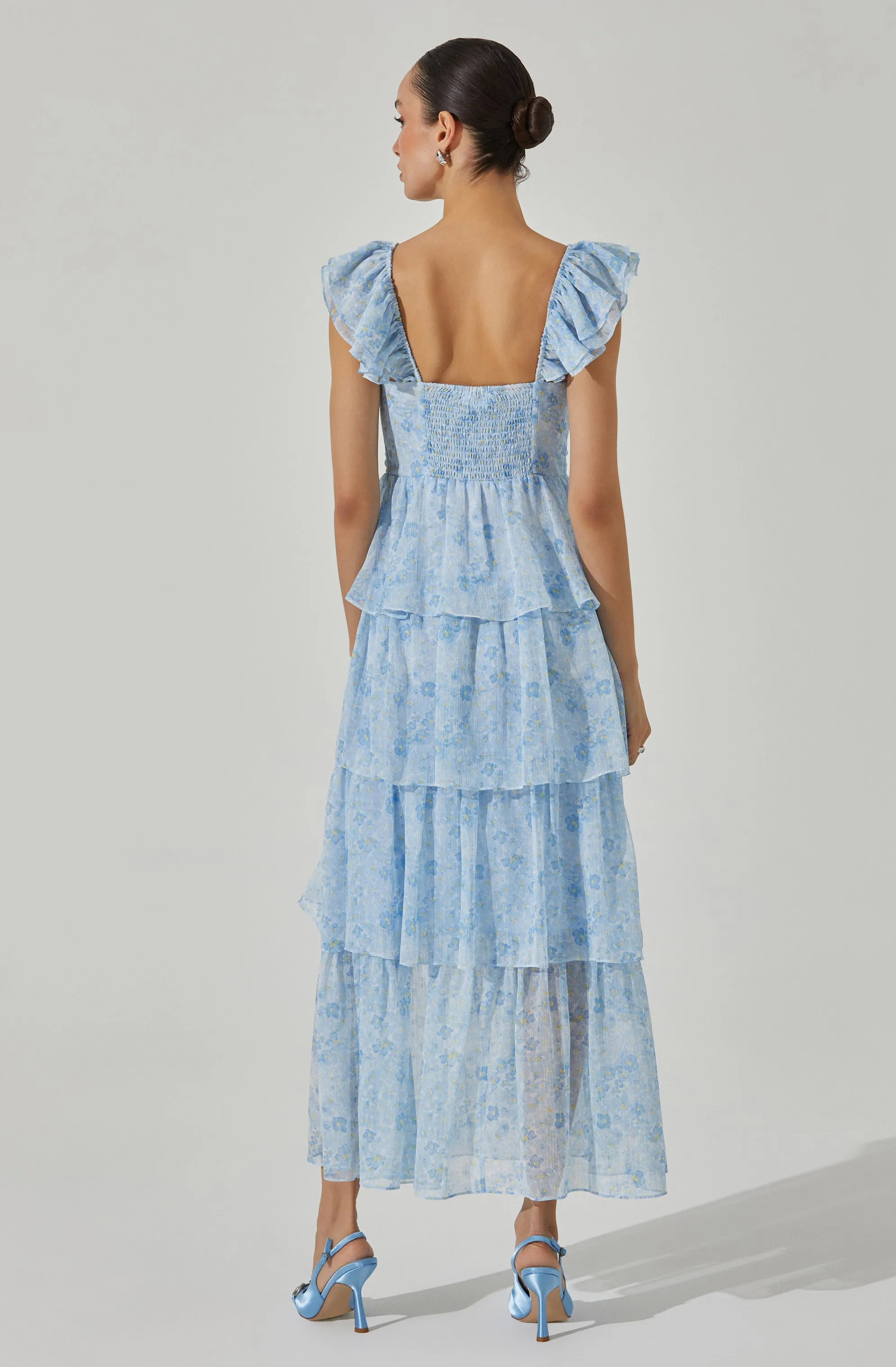 Premium Quality Midsummer Floral Tiered Maxi Dress  Almost Gone!